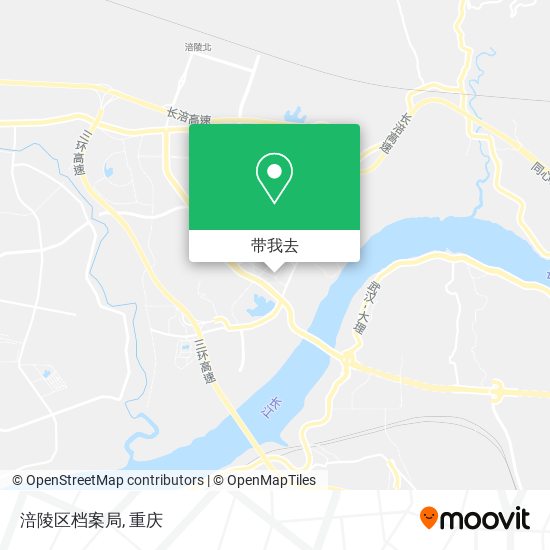 涪陵区档案局地图