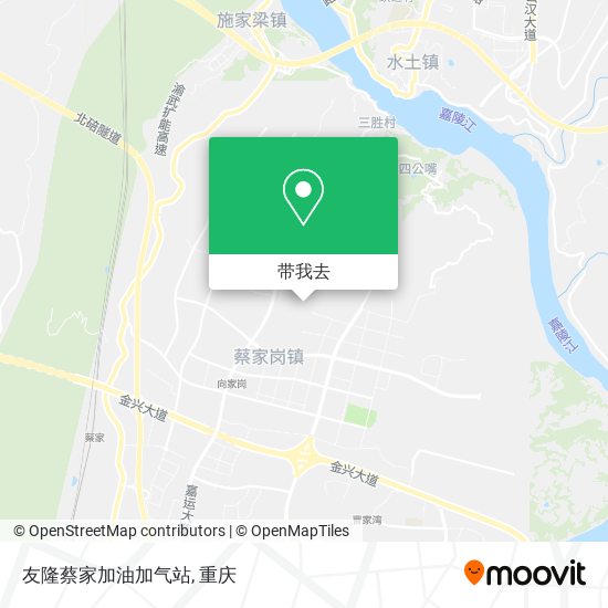 友隆蔡家加油加气站地图