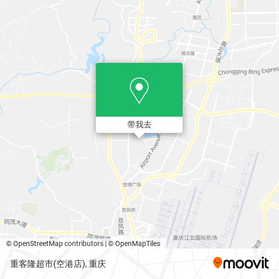 重客隆超市(空港店)地图