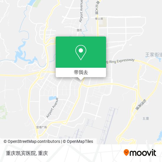 重庆凯宾医院地图