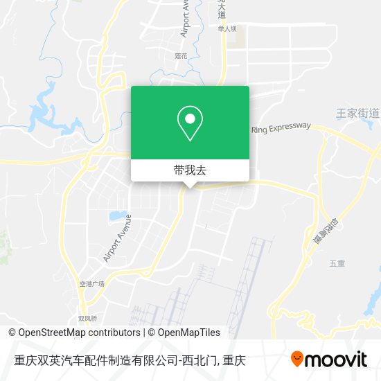 重庆双英汽车配件制造有限公司-西北门地图