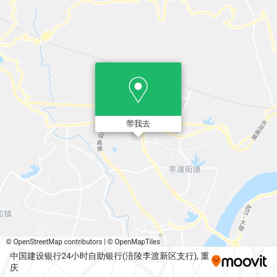 中国建设银行24小时自助银行(涪陵李渡新区支行)地图