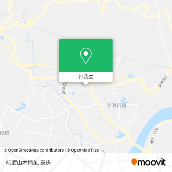 峨眉山木桶鱼地图