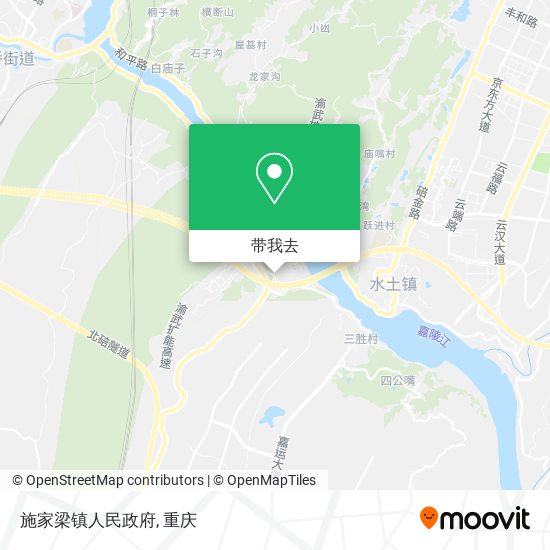 施家梁镇人民政府地图