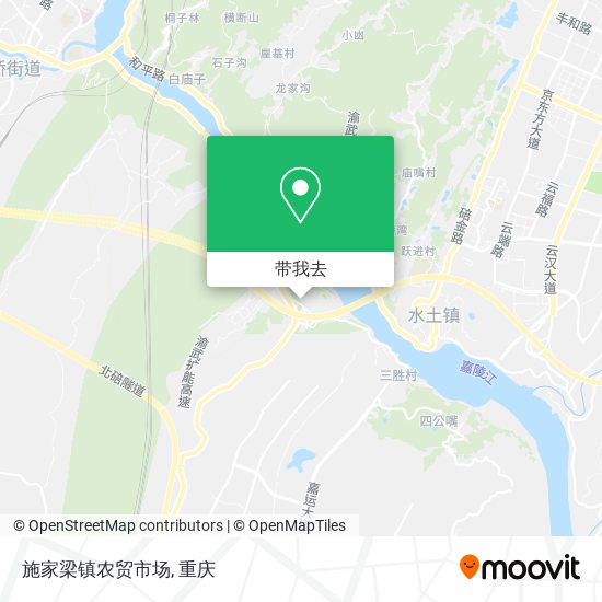 施家梁镇农贸市场地图
