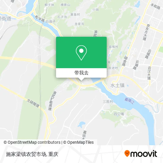 施家梁镇农贸市场地图