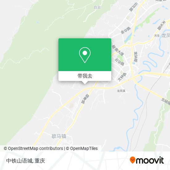 中铁山语城地图