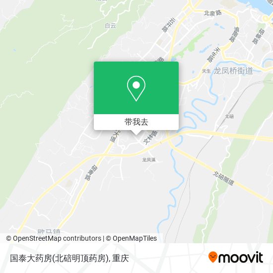 国泰大药房(北碚明顶药房)地图