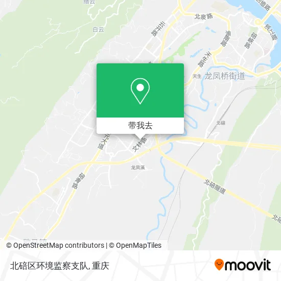 北碚区环境监察支队地图