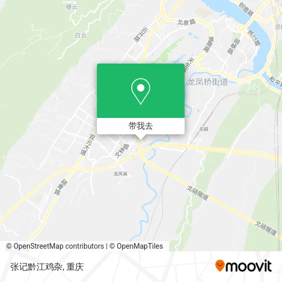 张记黔江鸡杂地图