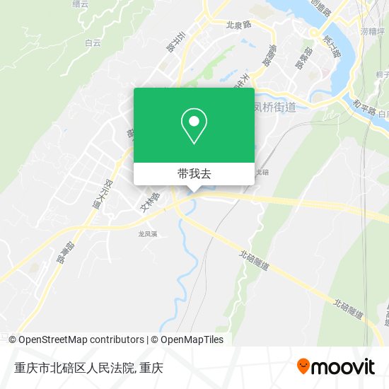 重庆市北碚区人民法院地图