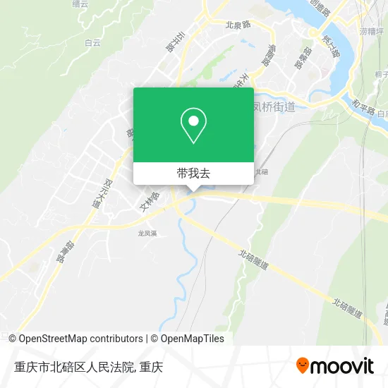 重庆市北碚区人民法院地图