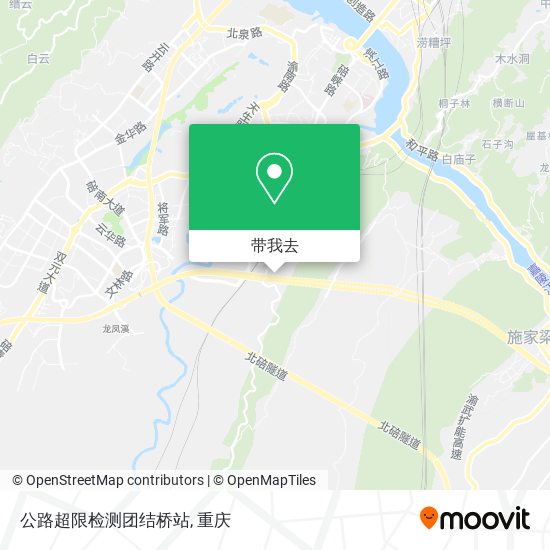 公路超限检测团结桥站地图