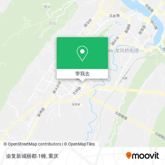 渝复新城丽都-1幢地图