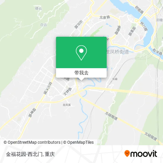 金福花园-西北门地图