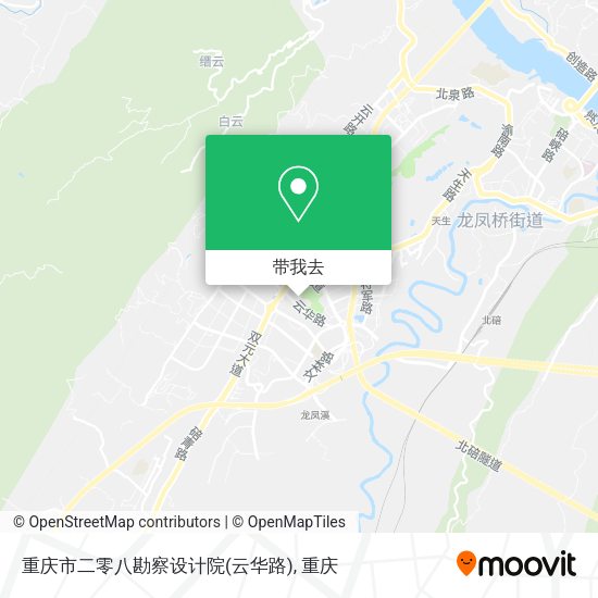 重庆市二零八勘察设计院(云华路)地图