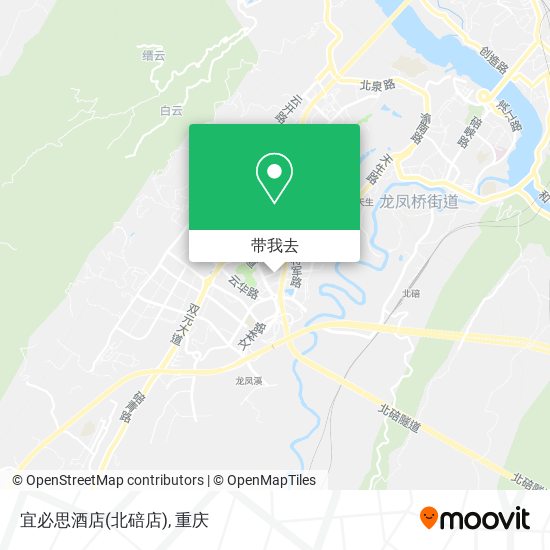 宜必思酒店(北碚店)地图