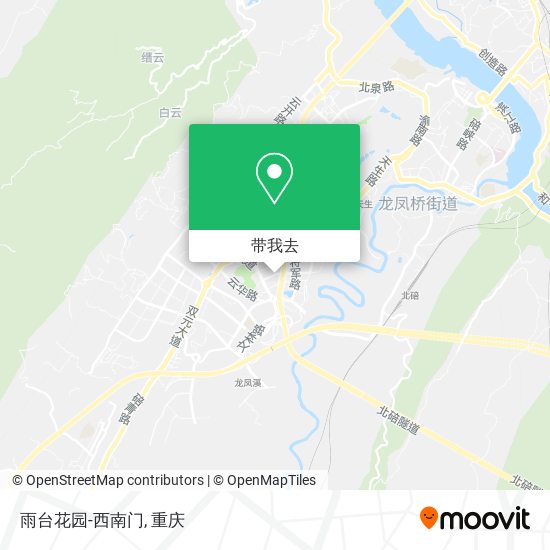 雨台花园-西南门地图