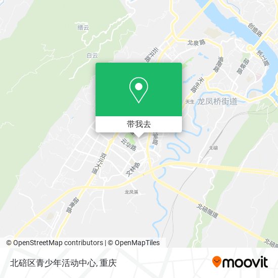 北碚区青少年活动中心地图