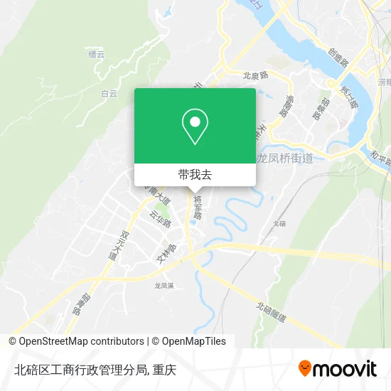北碚区工商行政管理分局地图