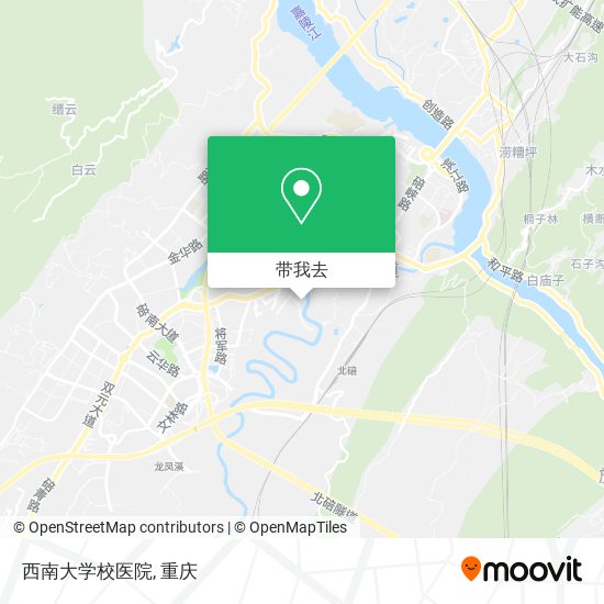 西南大学校医院地图