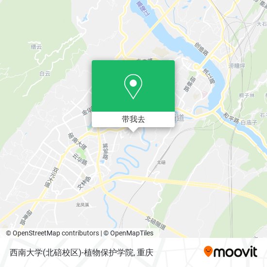 西南大学(北碚校区)-植物保护学院地图
