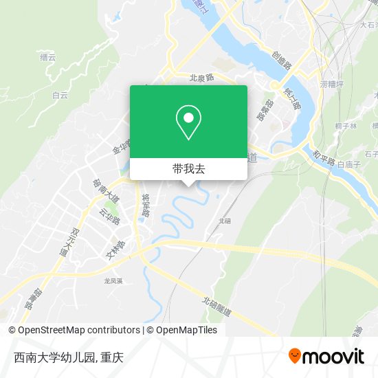 西南大学幼儿园地图
