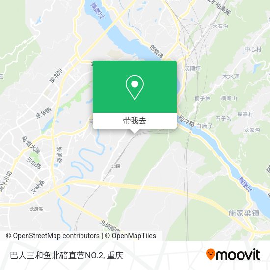 巴人三和鱼北碚直营NO.2地图