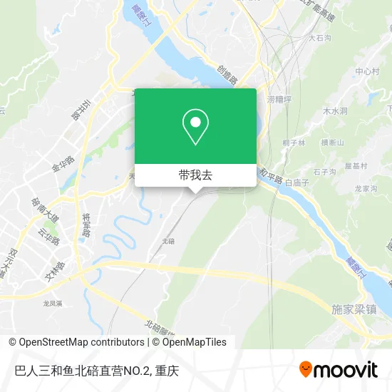 巴人三和鱼北碚直营NO.2地图