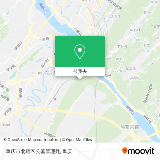 重庆市北碚区公墓管理处地图