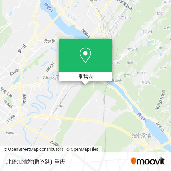 北碚加油站(群兴路)地图