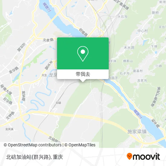 北碚加油站(群兴路)地图
