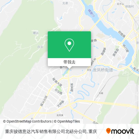 重庆骏德意达汽车销售有限公司北碚分公司地图