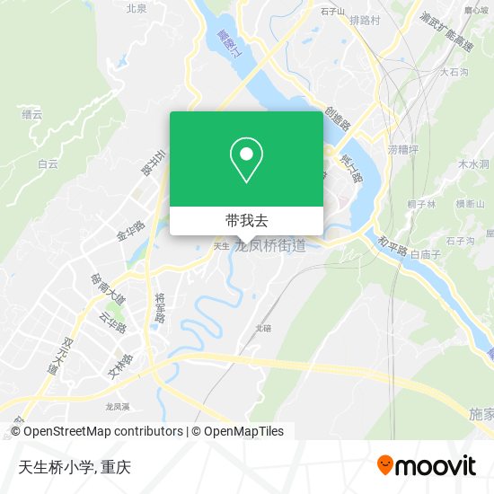 天生桥小学地图