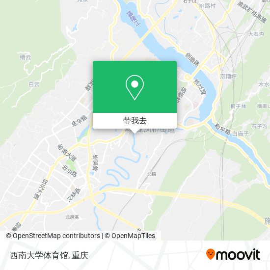 西南大学体育馆地图
