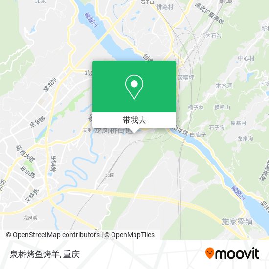 泉桥烤鱼烤羊地图