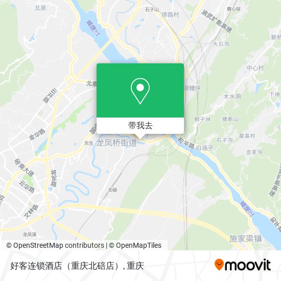 好客连锁酒店（重庆北碚店）地图