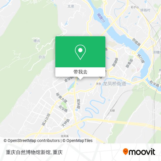 重庆自然博物馆新馆地图