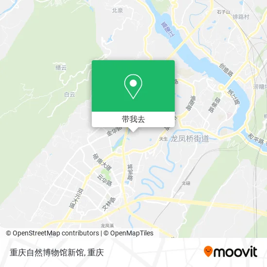 重庆自然博物馆新馆地图