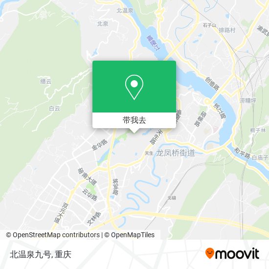 北温泉九号地图
