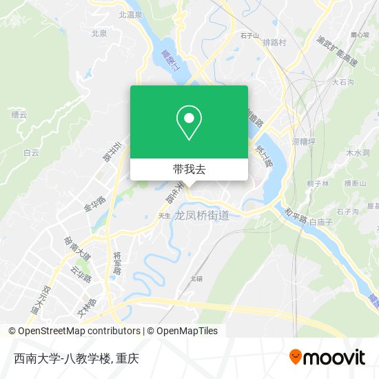 西南大学-八教学楼地图