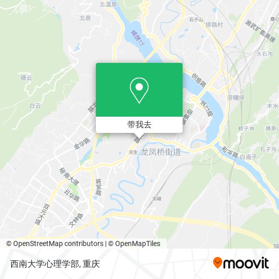 西南大学心理学部地图