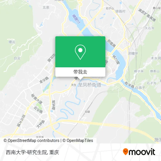 西南大学-研究生院地图