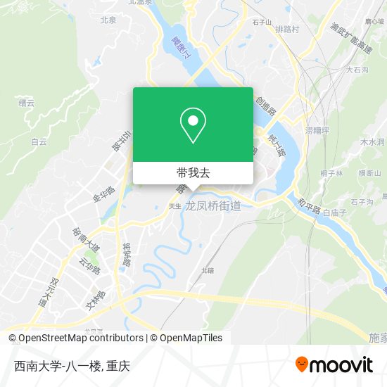 西南大学-八一楼地图