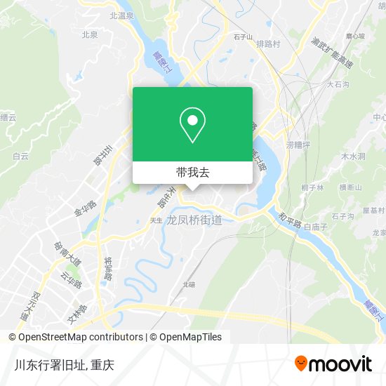川东行署旧址地图