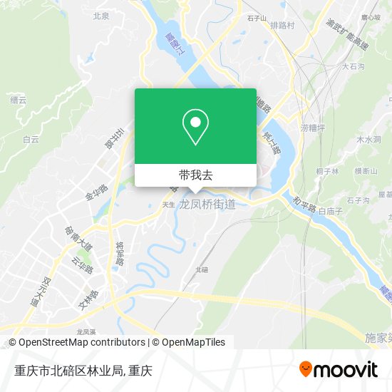 重庆市北碚区林业局地图