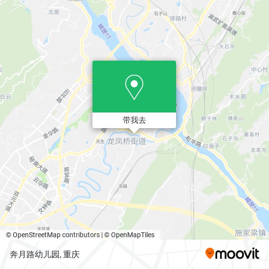 奔月路幼儿园地图