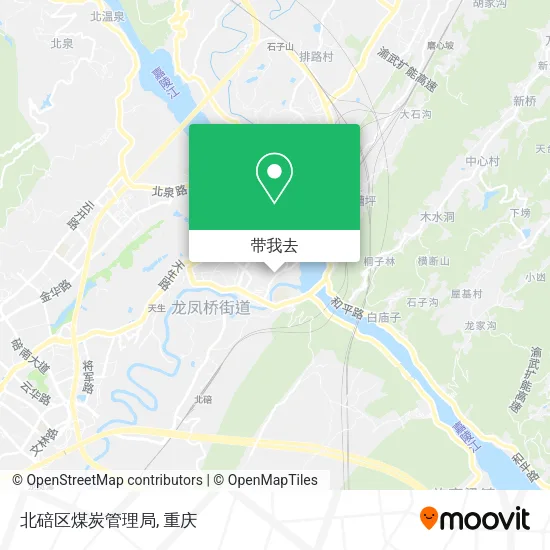 北碚区煤炭管理局地图