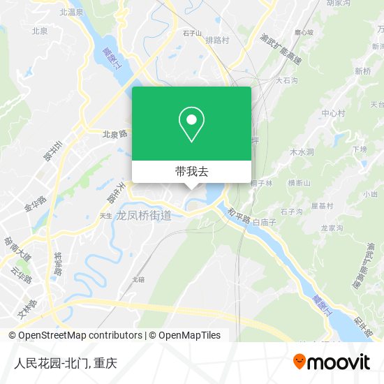 人民花园-北门地图