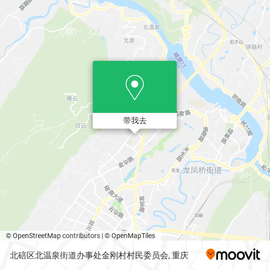北碚区北温泉街道办事处金刚村村民委员会地图